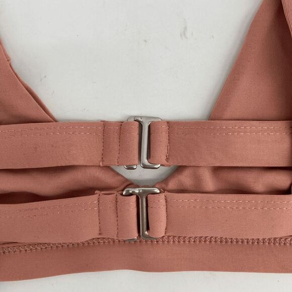 Tavik Coco womens Rose pink textured stripe New bikini top swim X Small - Picture 6 of 9